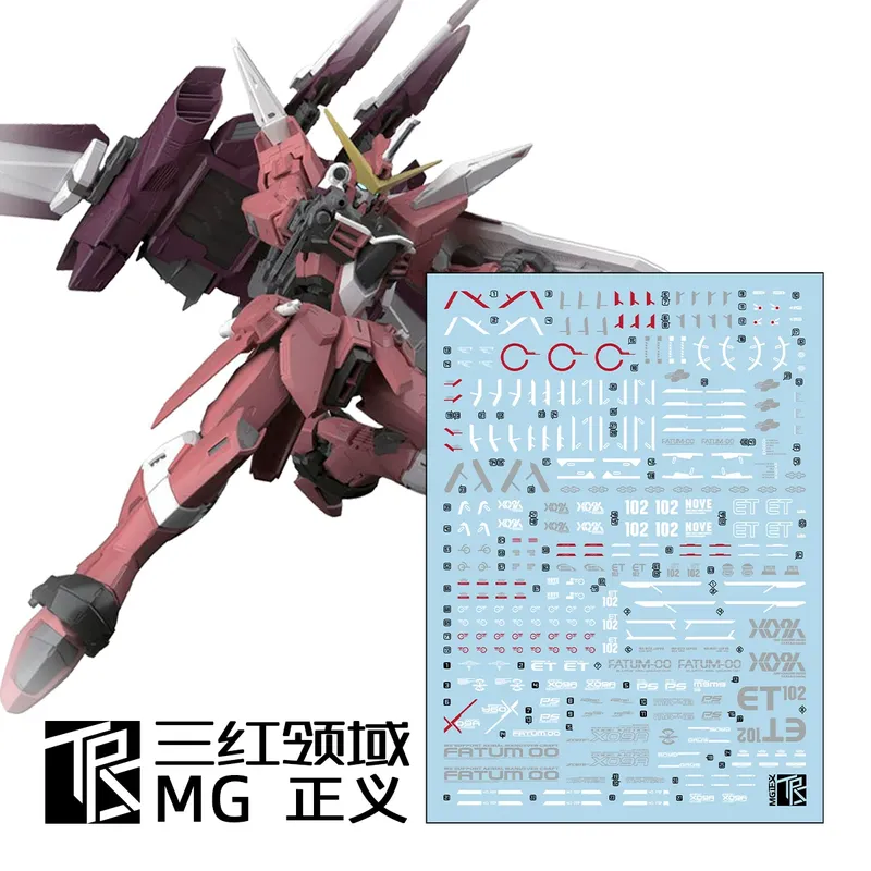 Sanhong Domain MG 1/100 Justic - đánh giá và giá Model Kit Water Decal