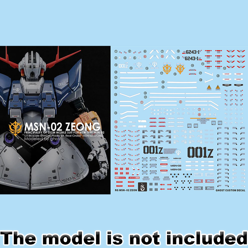 Model Decals for RG 1/144 MSN- - đánh giá và giá Model Kit Water Decal