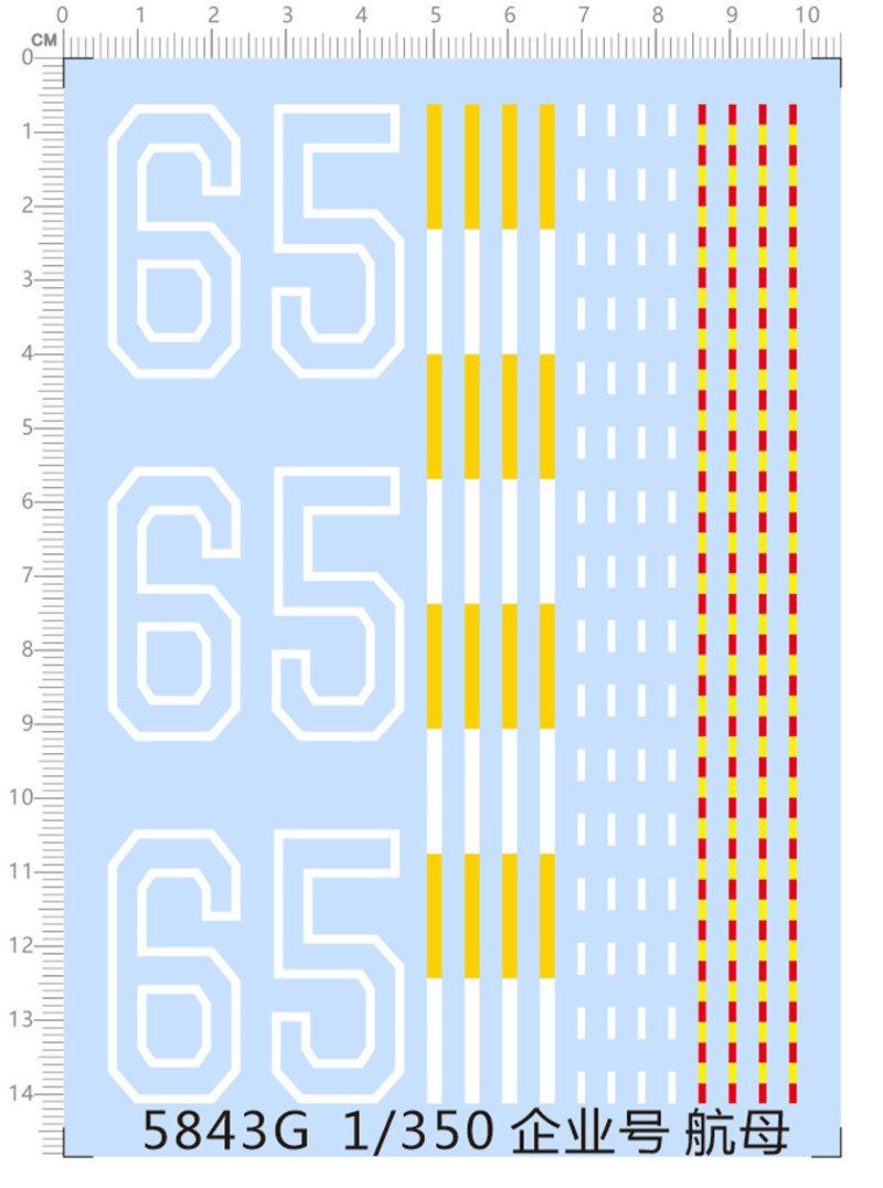 1/350 Scale USS Enterprise CVN - đánh giá và giá Model Kit Water Decal