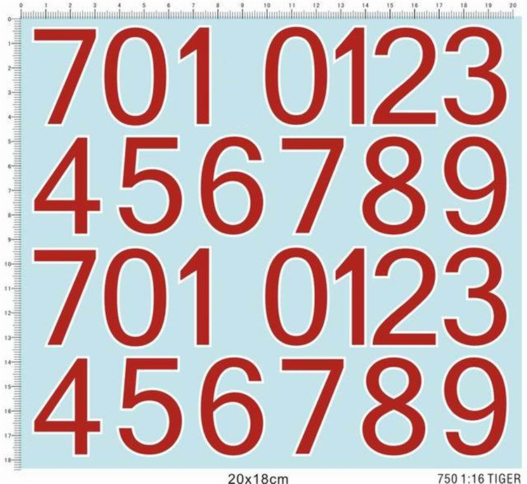 1/16 Scale Tiger Tank Number F - đánh giá và giá Model Kit Water Decal