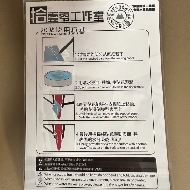 New High Definition Fluorescen - đánh giá và giá Model Kit Water Decal