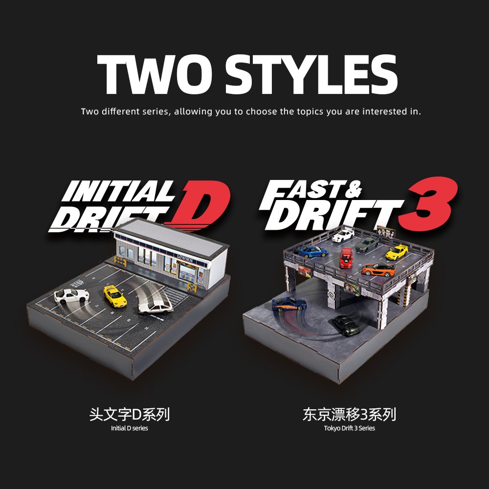 1:64 Scale Car Model Magnetic  - đánh giá và giá Model Kit Initial D
