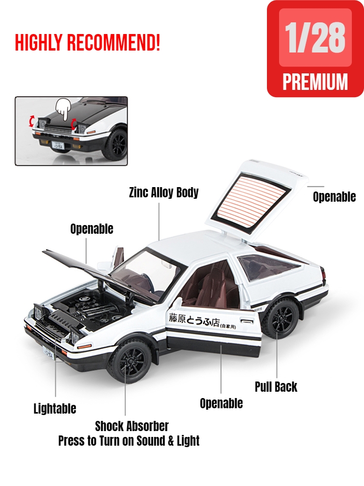 Tỉ Lệ 1:32 Ban Đầu D Toyota AE - đánh giá và giá Model Kit Initial D