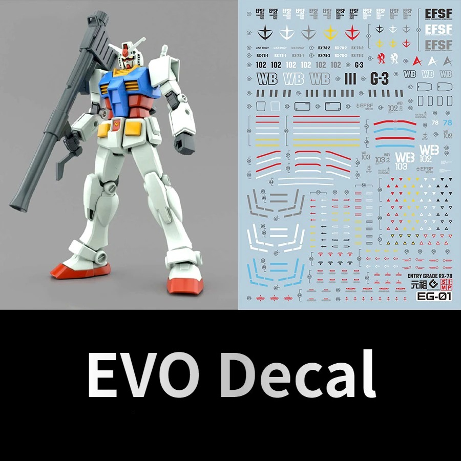 EVO EG-01 Fluorescent Water Sl - đánh giá và giá Model Kit Water Decal